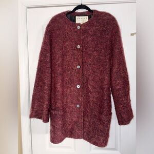 Jaeger Red Wool Blend jacket women size 14